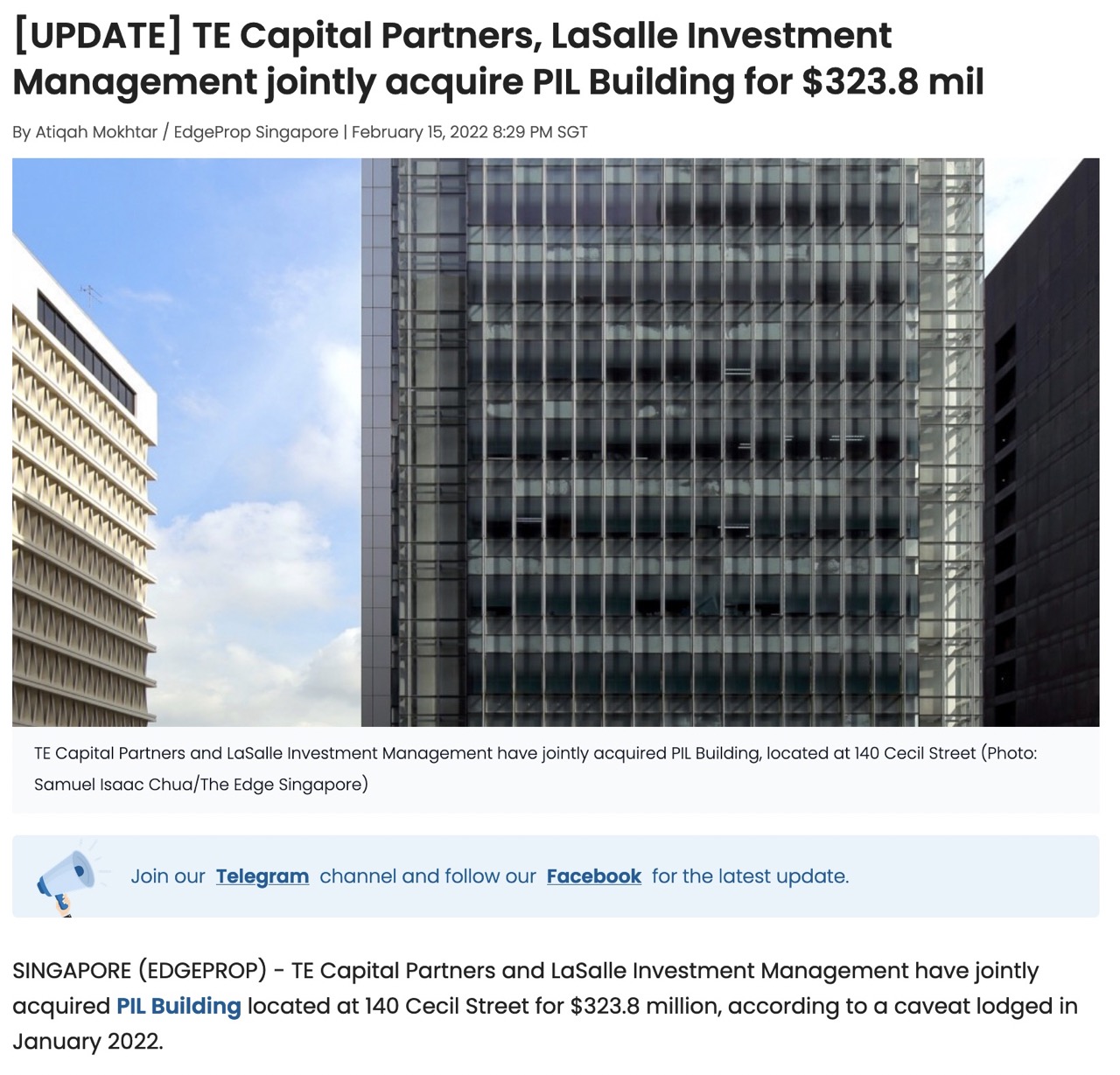 te-capital-partners-lasalle-investment-management-jointly-acquire-pil-building-for-323-8-mil-1